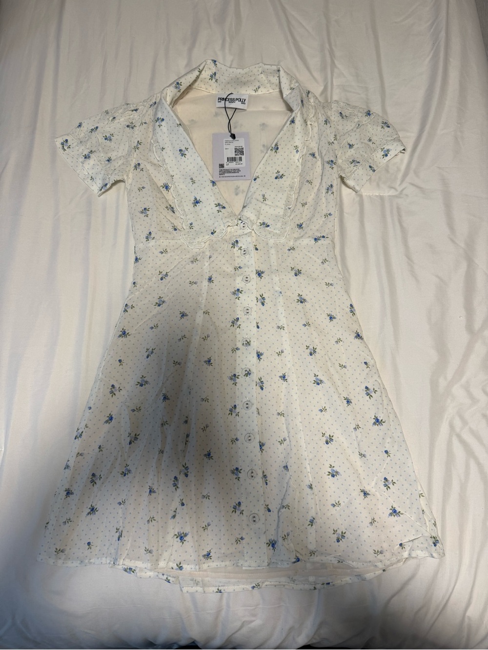 Princess Polly Fabiola Collared Mini Dress Floral
